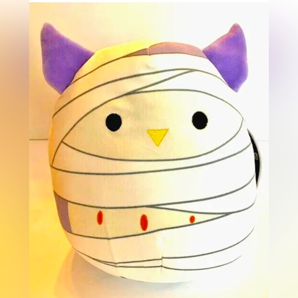 Squishmallow Holly the Owl Mummy Halloween Squad 8" Kellytoy Plush Toy